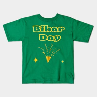 Indian Festivals - Bihar Day Kids T-Shirt